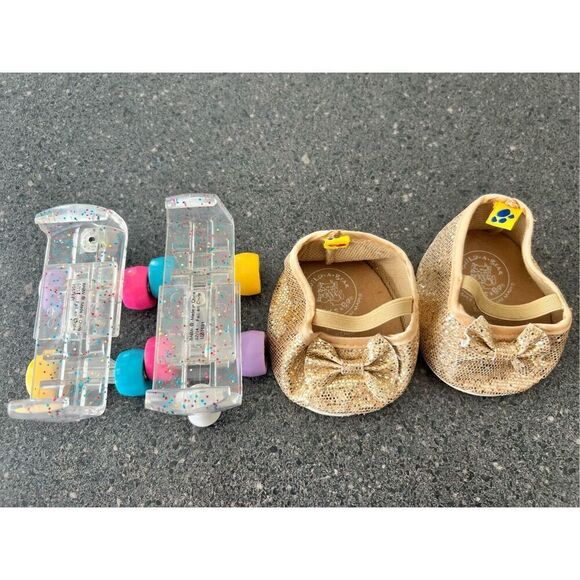 BUILD A BEAR Roller Skates & golden Shoes bundle - Picture 2 of 14